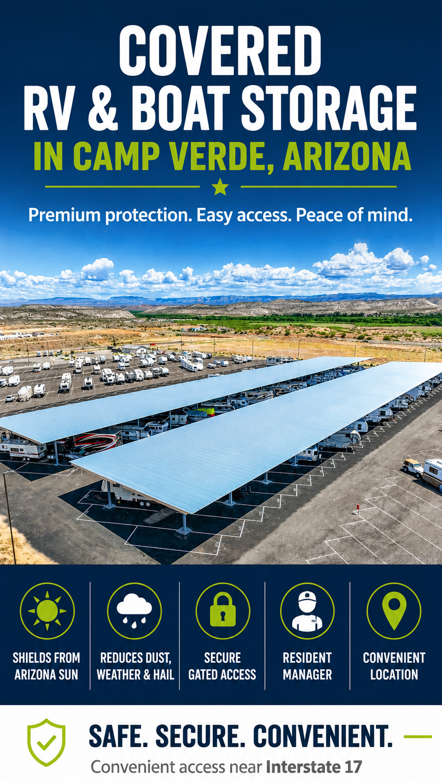 Covered RV Storage in Camp Verde Arizona